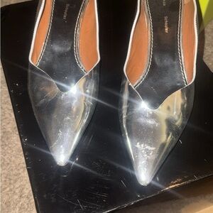 Steve Madden Silver Pointed Heels
